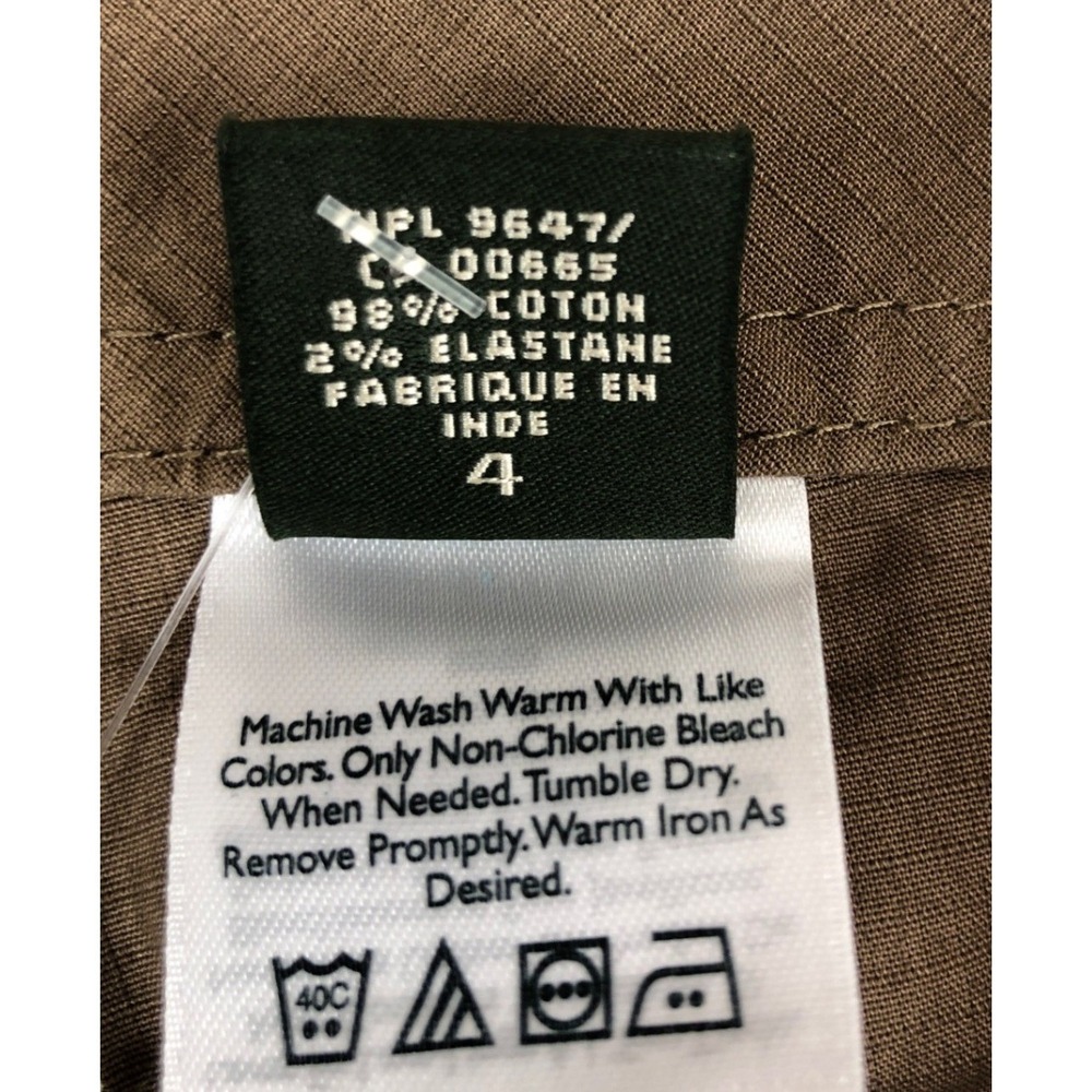 Eddie Bauer Mercer Fit Brown Ripstop Cargo Shorts Womens 4 New Outdoor Hiking - Picture 5 of 10